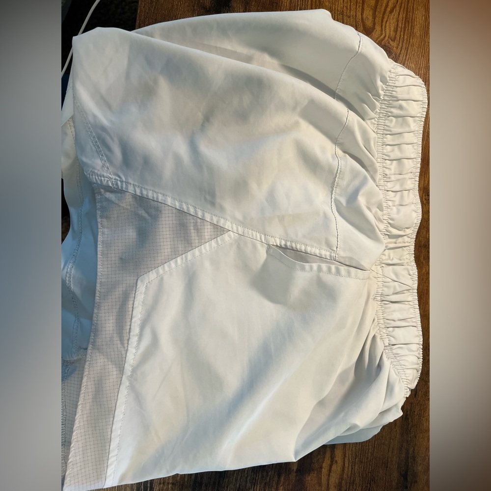 White athletic shorts